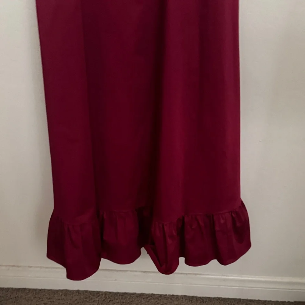 Anthropologie Deep Red Midi Dress - Picture 4 of 10